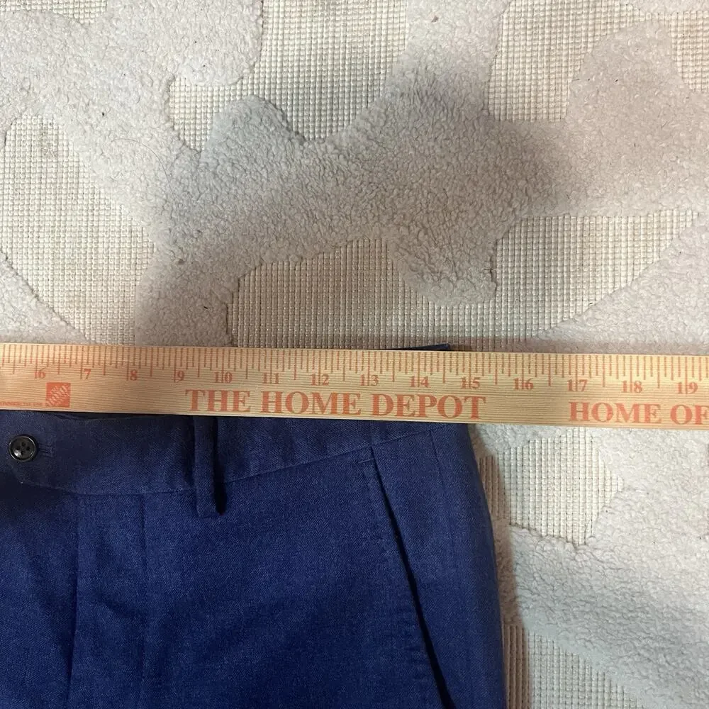 Bonobos Pants Mens 29x34 Blue Jetsetter Wool Stretch Slim Fit Trouser Marzotto